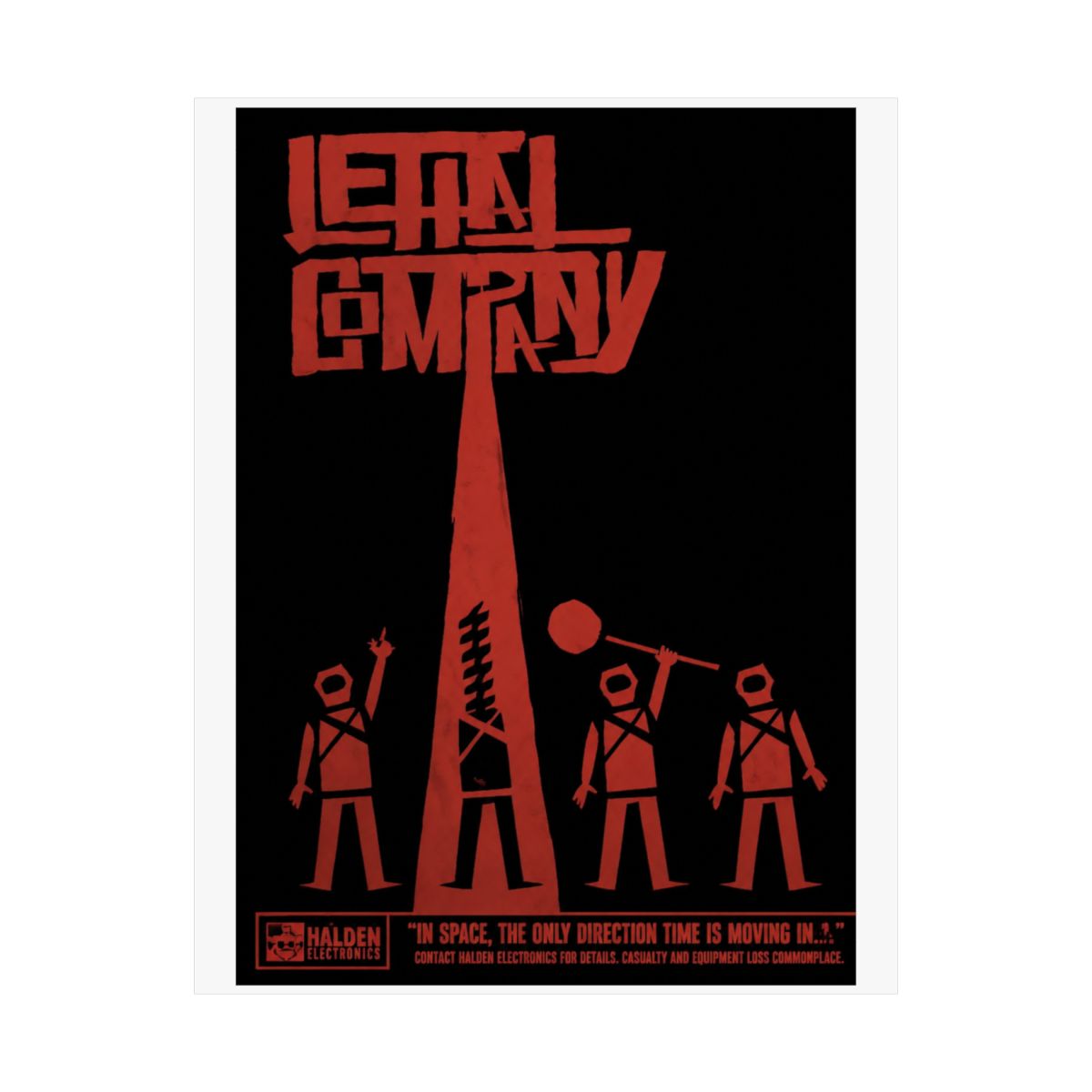 Lethalcompany LETHAL COMPANY IN SPACE Poster