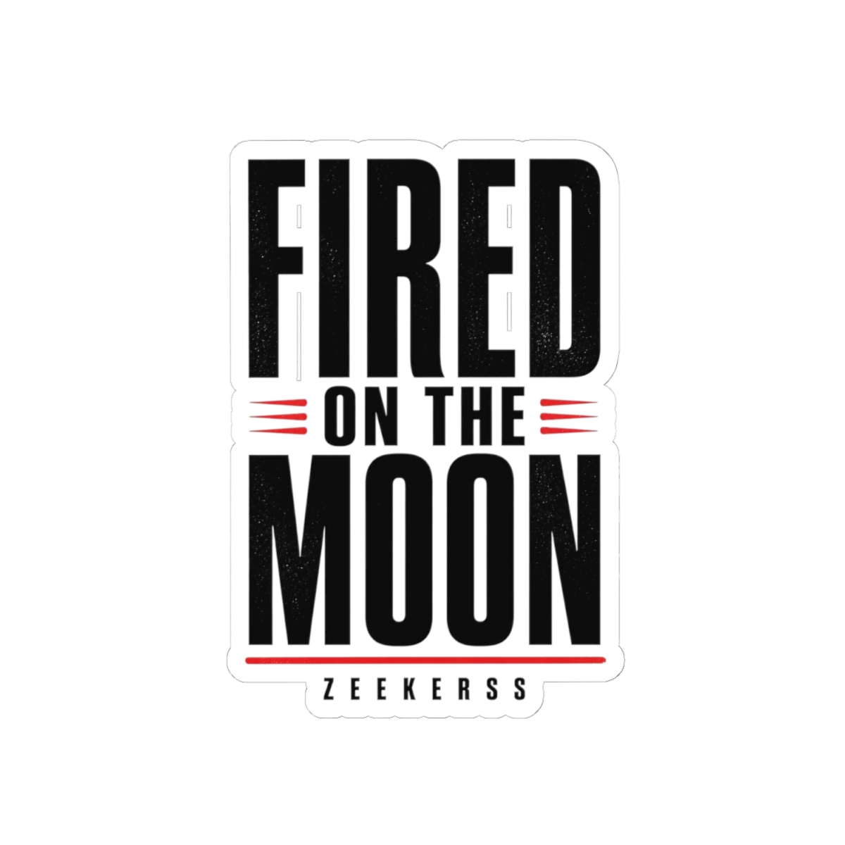 Lethal Company "Fired on the Moon" Sticker - alternate angle 2, merchandise