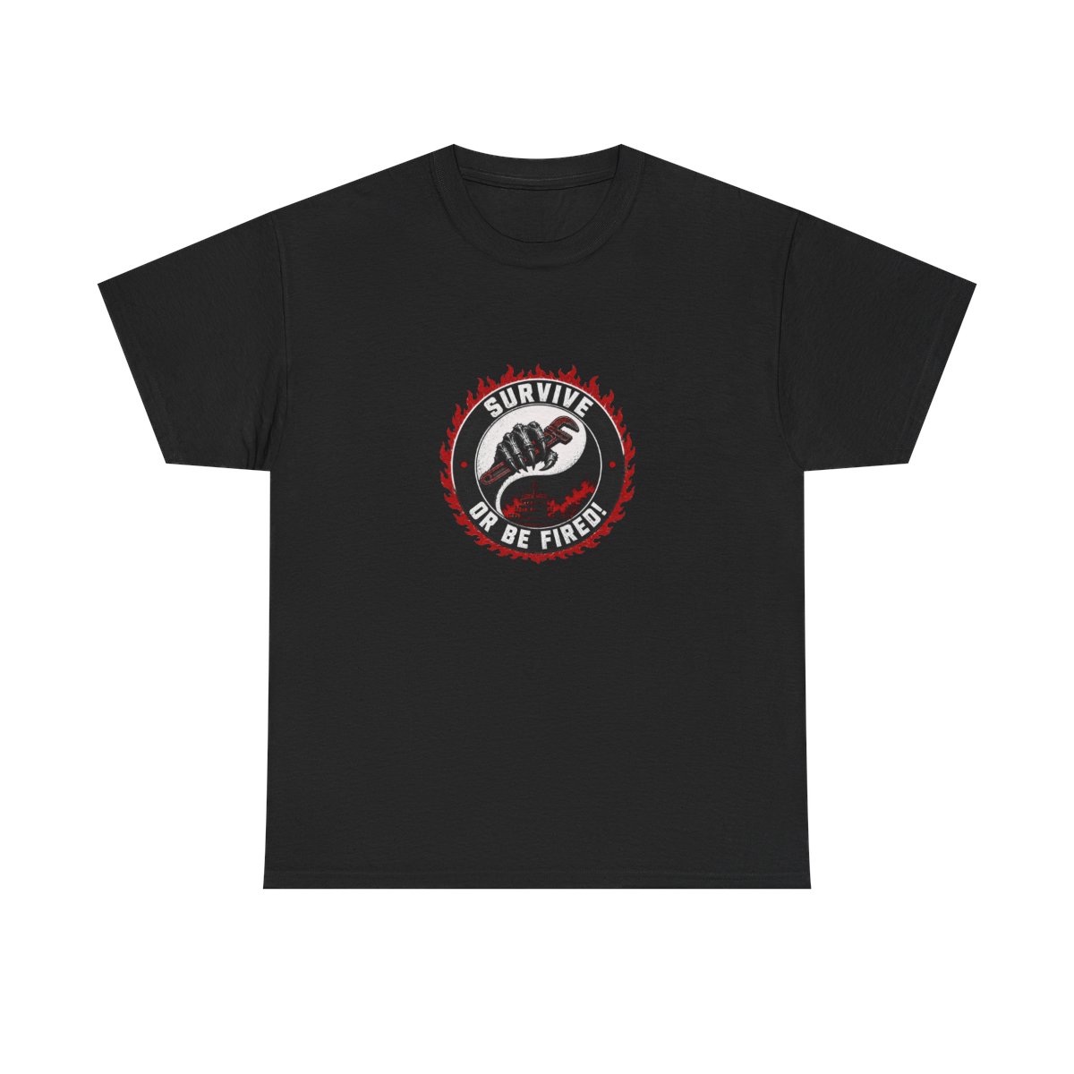Lethal Company "Survive or Be Fired!" Unisex Tee — official Lethal Company T-Shirts
