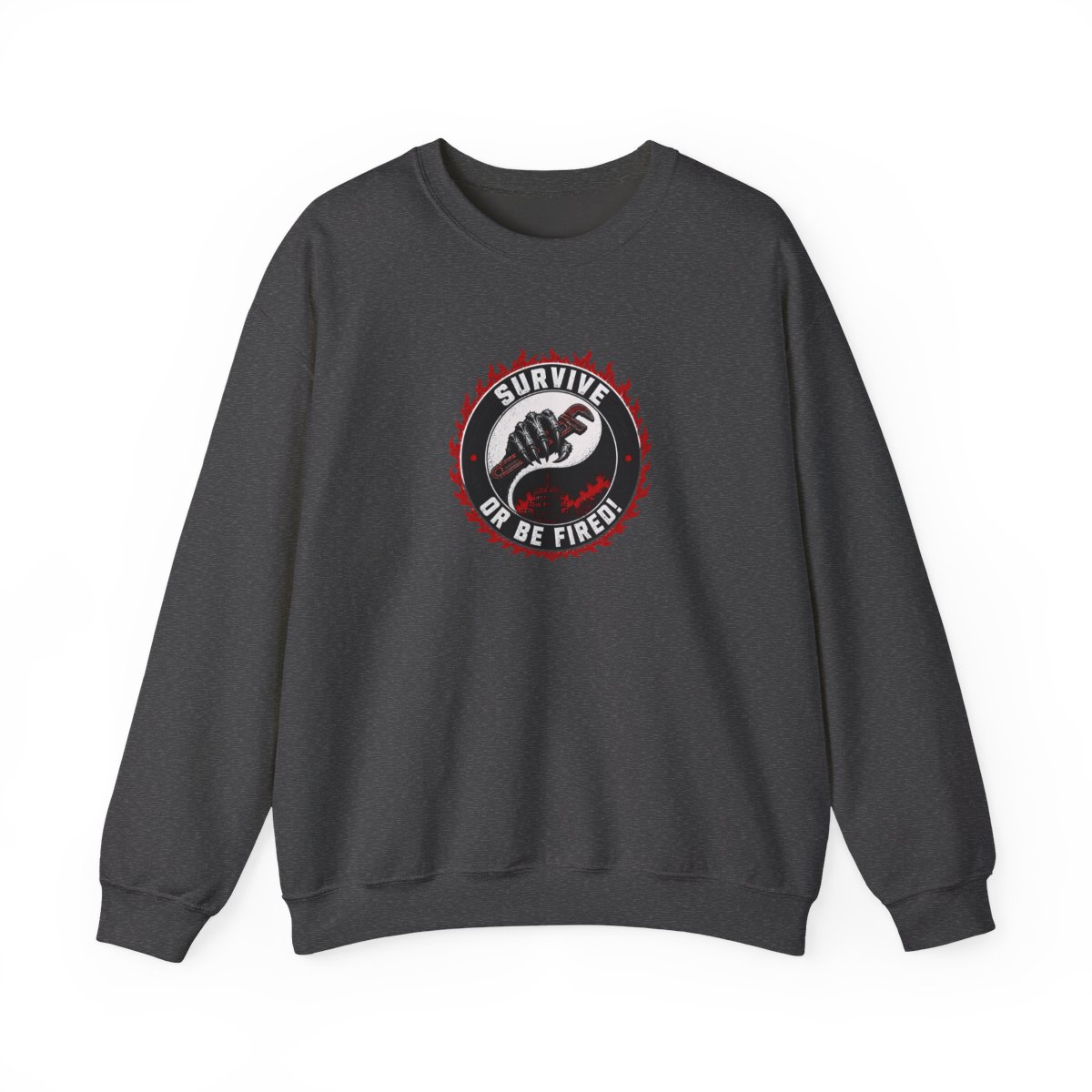 Lethal Company "Survive or Be Fired!" Crewneck - alternate angle 4, merchandise