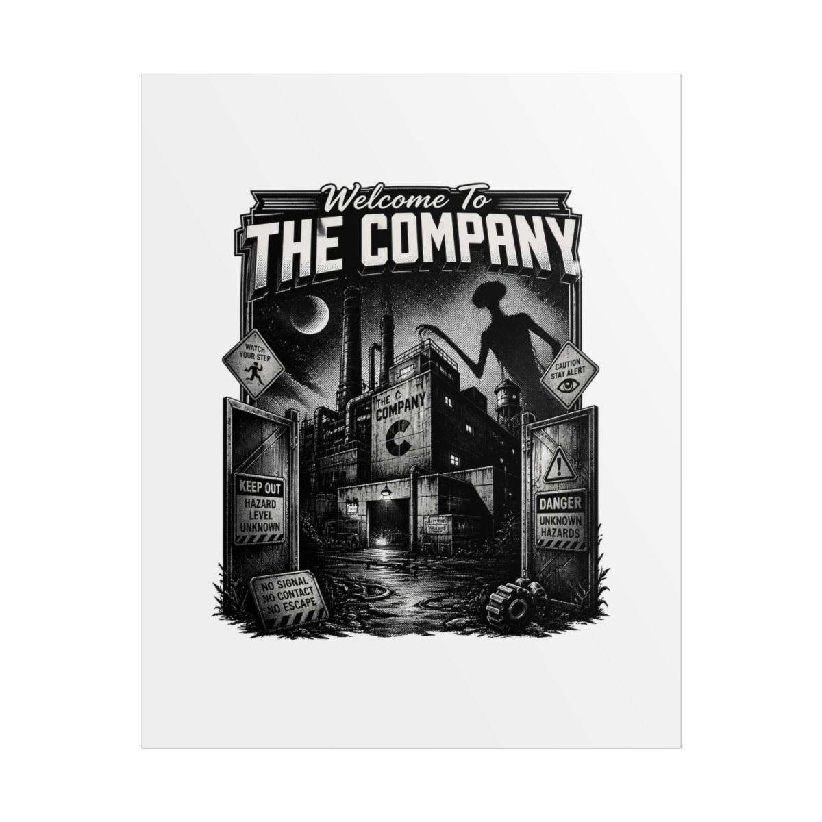 Lethal Company Suspense. Around The Factory Poster