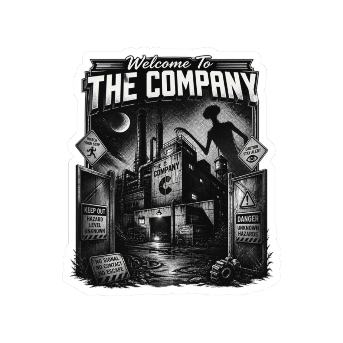 Lethal Company Suspense. Around The Factory Sticker - Official stickers merchandise