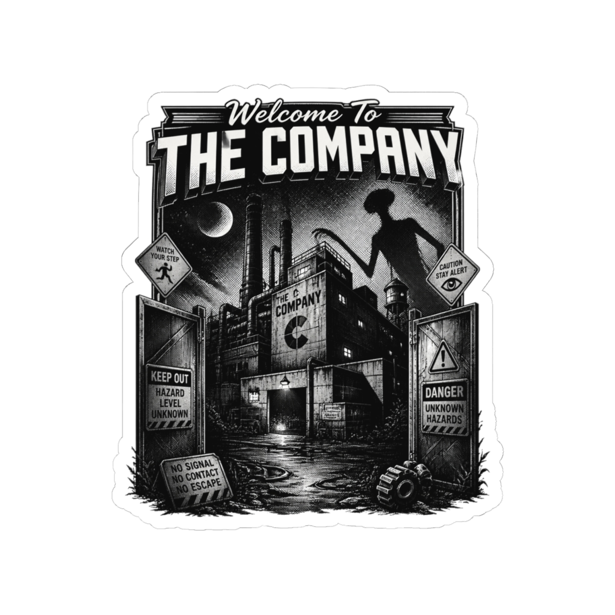 Lethal Company Suspense. Around The Factory Sticker - alternate angle 2, merchandise